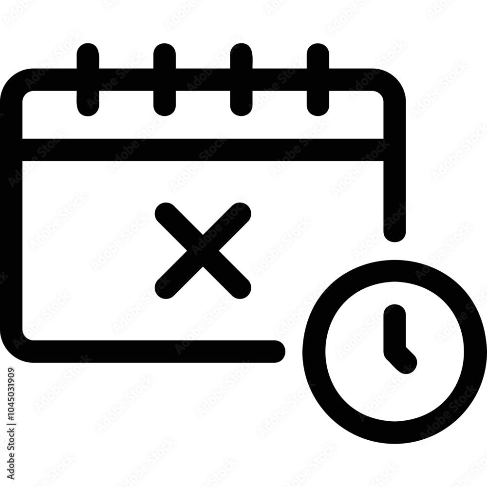 Simple vector icon calendar