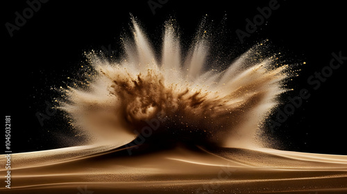 Abstract Sand Explosion Ill...