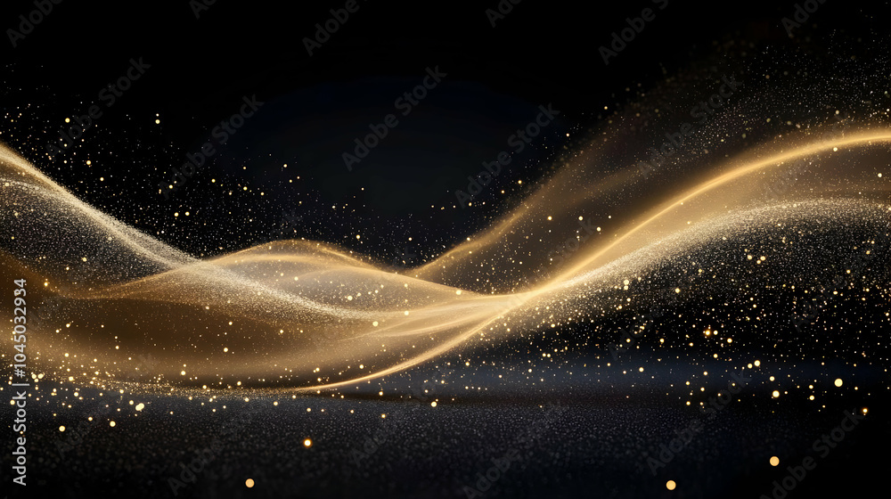 Obraz premium Golden Glitter Abstract Background
