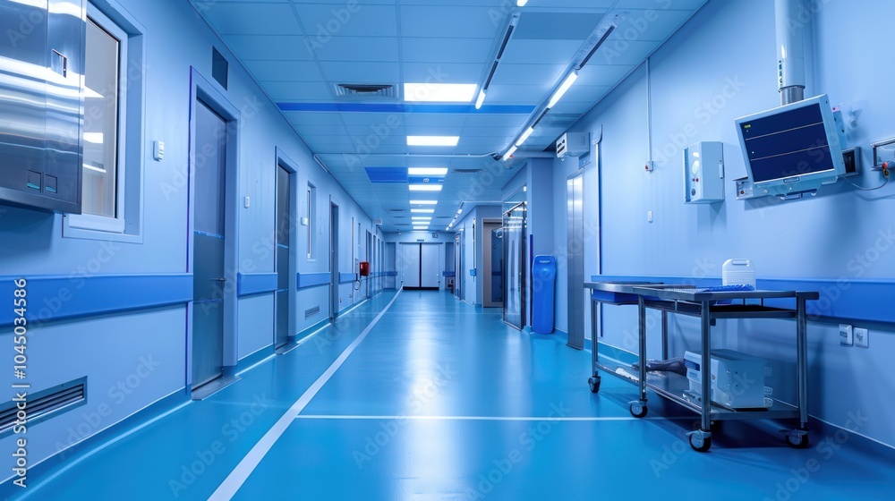 Fototapeta premium Sterile Hospital Corridor