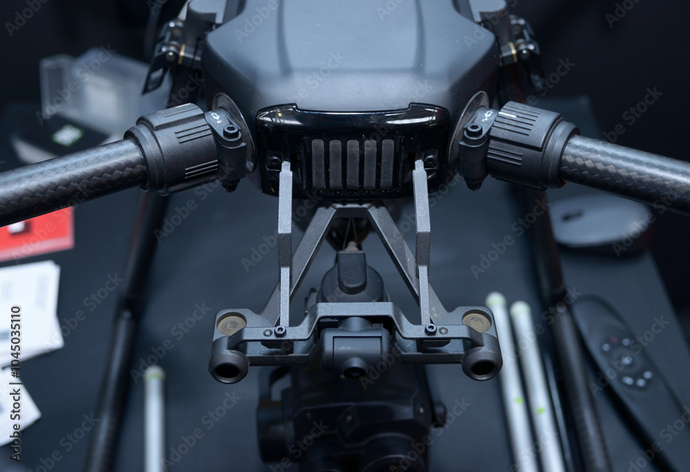 camera mount for attaching camera to a pro drone, closeup