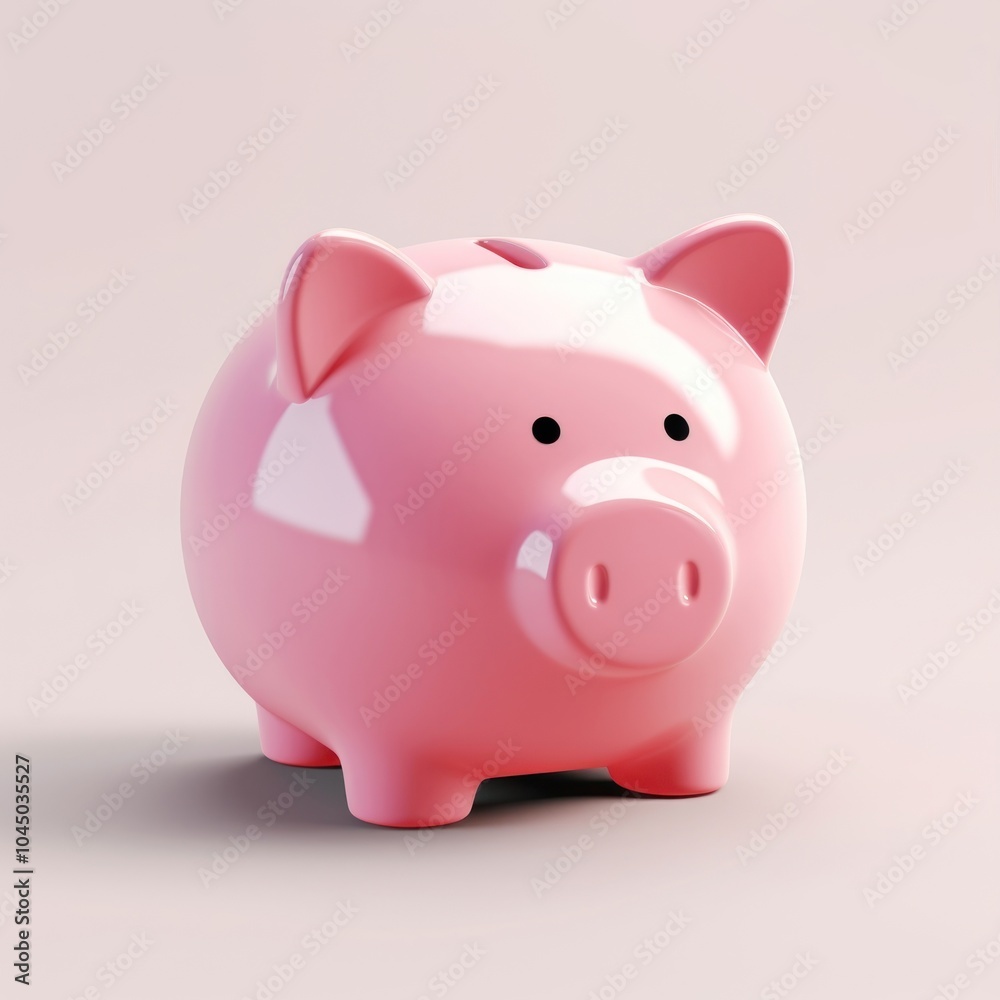 Cute pink piggy bank Cute pink piggy bank
