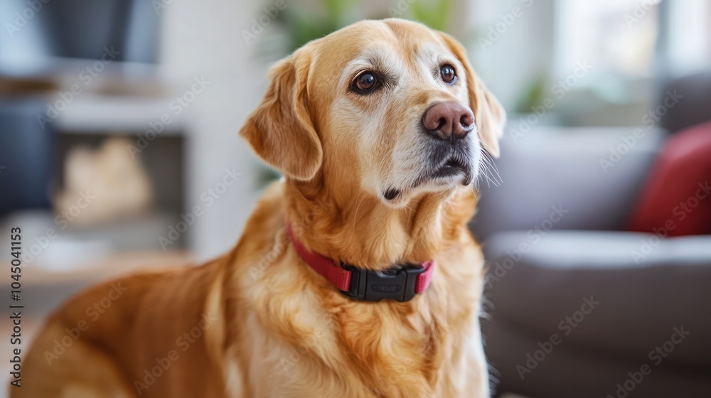 A diabetes alert dog sensing changes in blood sugar levels and alerting its owner to potential health risks A diabetes alert dog sensing changes in blood sugar levels and alerting its owner to potential health risks