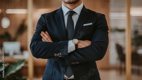 Confident Businessman in Formal Attire