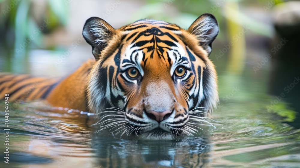 Fototapeta premium Exotic animal rehabilitation programs designed to care for rare and endangered species in captivity