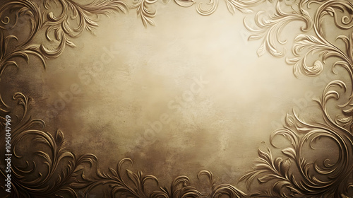 Ornate Floral Border - Abst...