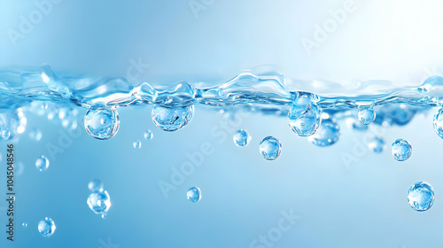 Water Droplets Rising From ...