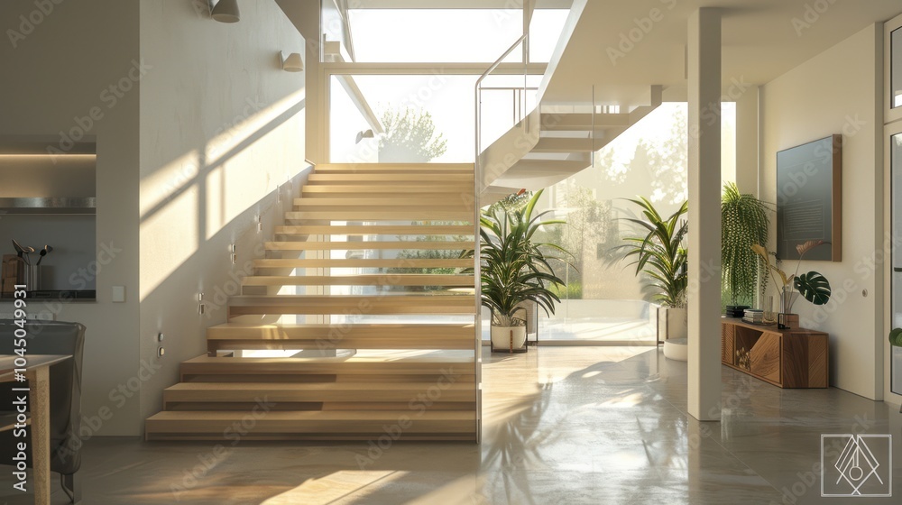 Fototapeta premium Modern Staircase Interior Design