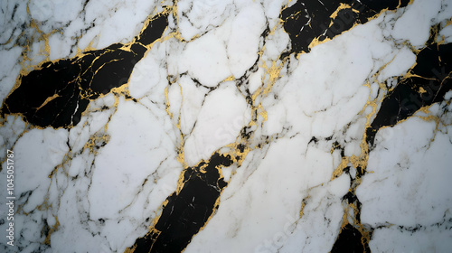 White and Black Marble Back...
