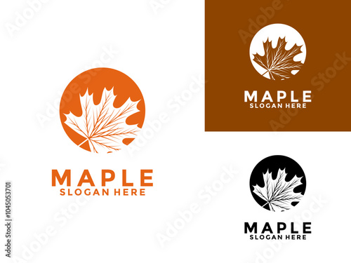 Maple leaf logo design vector illustration, Maple Canada Leaves Nature Logo