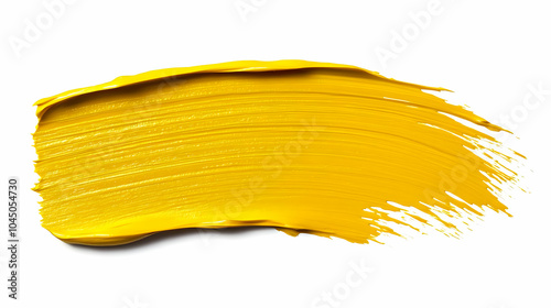 Abstract Yellow Paint Brush...