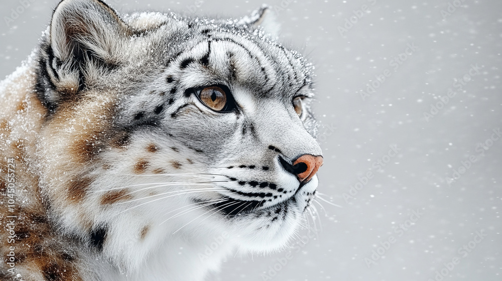 Beautiful snow leopard rump