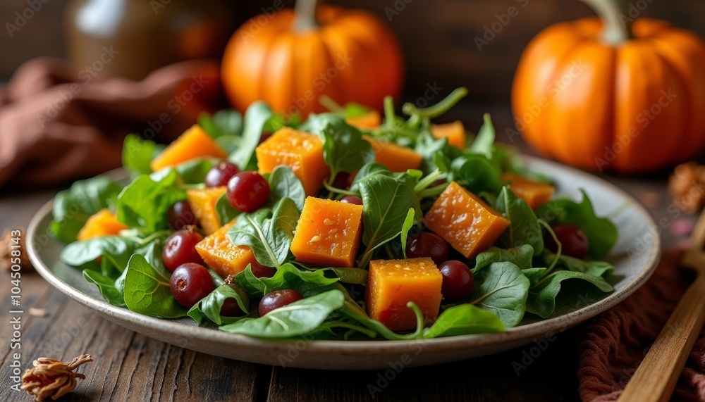 Fresh and vibrant autumn salad Fresh and vibrant autumn salad