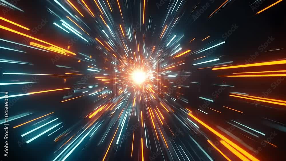 Spectacular hyperspace warp speed light effect Spectacular hyperspace warp speed light effect