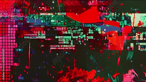 VHS noise Effect texture Glitch Effect Digital Abstract Background.