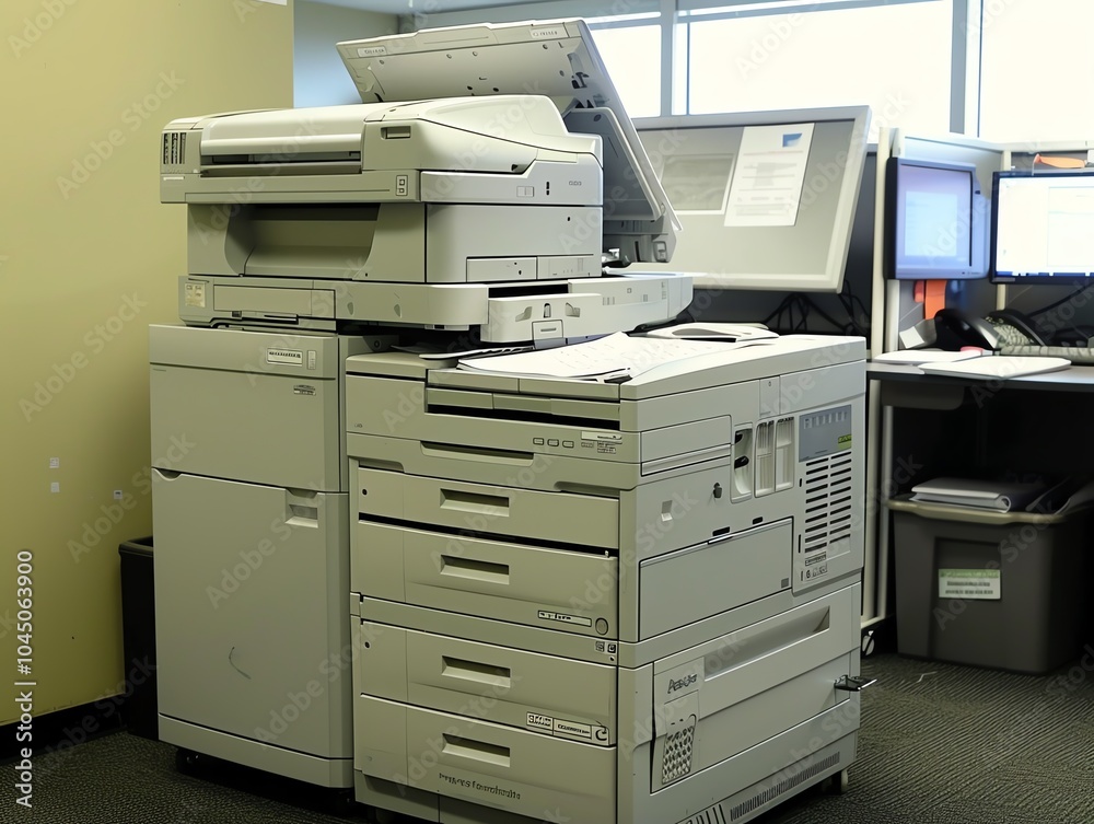 A copier with a builtin stapler and finisher A copier with a builtin stapler and finisher