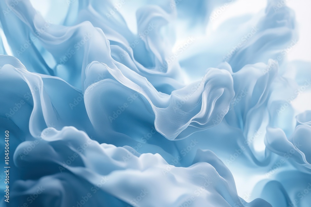 Fototapeta premium Abstract Blue Fluid Texture for Creative Use