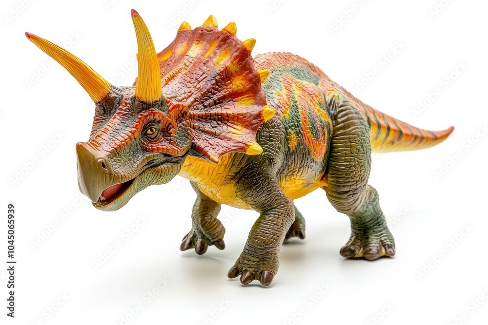 Fototapeta premium Colorful Dinosaur Toy Figure for Playtime Fun