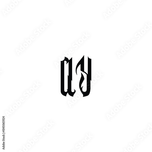 AY monogram logo design letter text name symbol monochrome logotype alphabet character simple logo