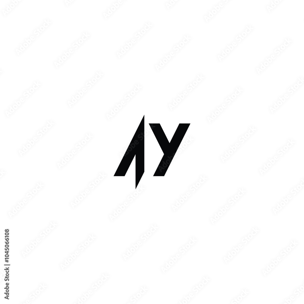 AY monogram logo design letter text name symbol monochrome logotype alphabet character simple logo AY monogram logo design letter text name symbol monochrome logotype alphabet character simple logo