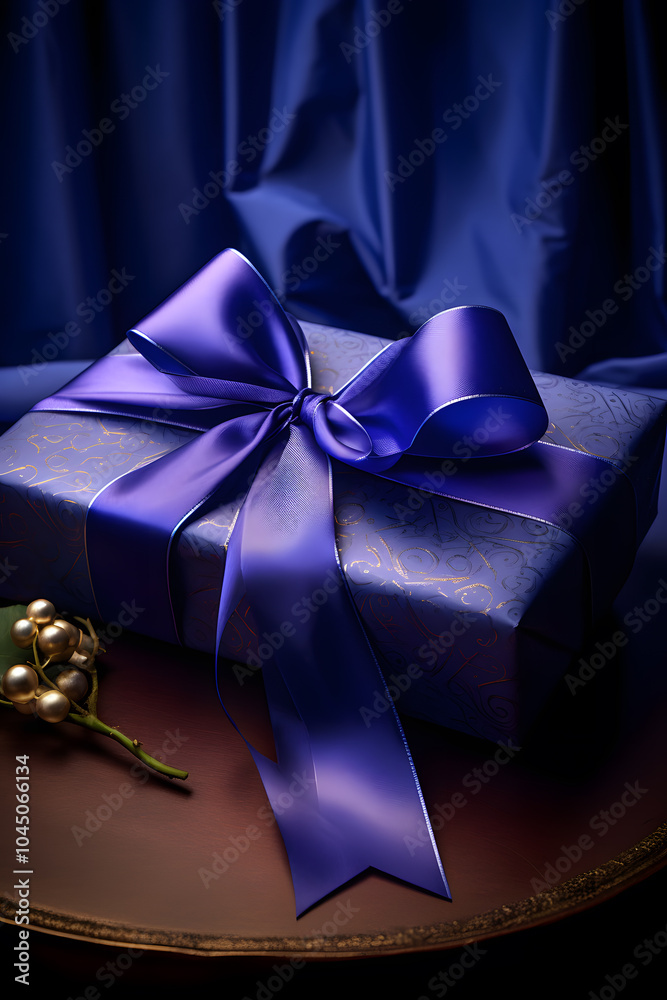 purple gift with bow purple gift with bow