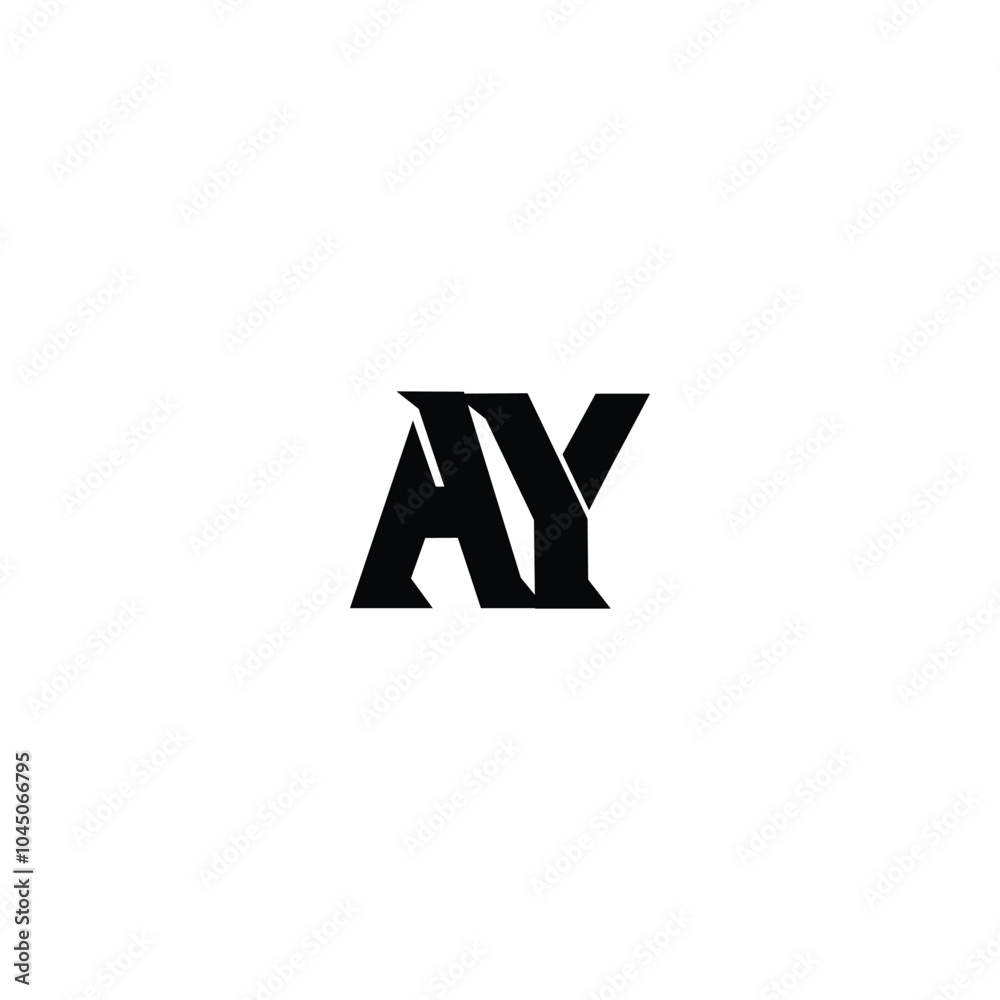 AY monogram logo design letter text name symbol monochrome logotype alphabet character simple logo AY monogram logo design letter text name symbol monochrome logotype alphabet character simple logo