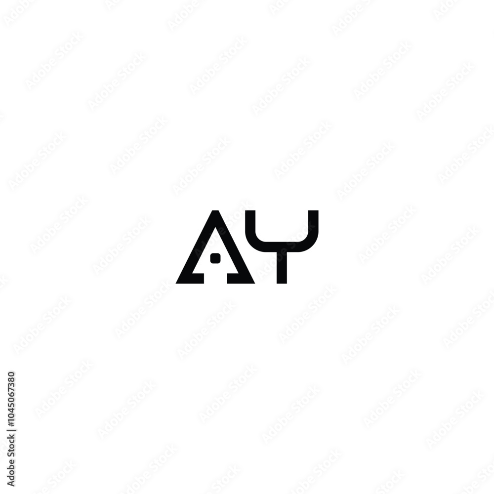 AY monogram logo design letter text name symbol monochrome logotype alphabet character simple logo AY monogram logo design letter text name symbol monochrome logotype alphabet character simple logo