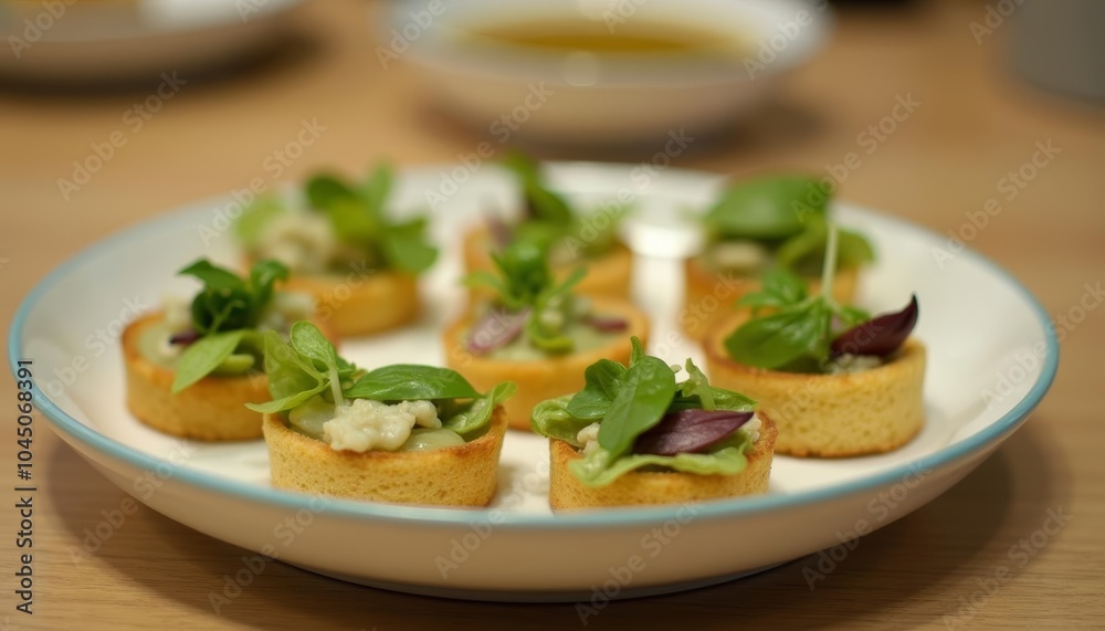 Delicious appetizers ready to be savored Delicious appetizers ready to be savored