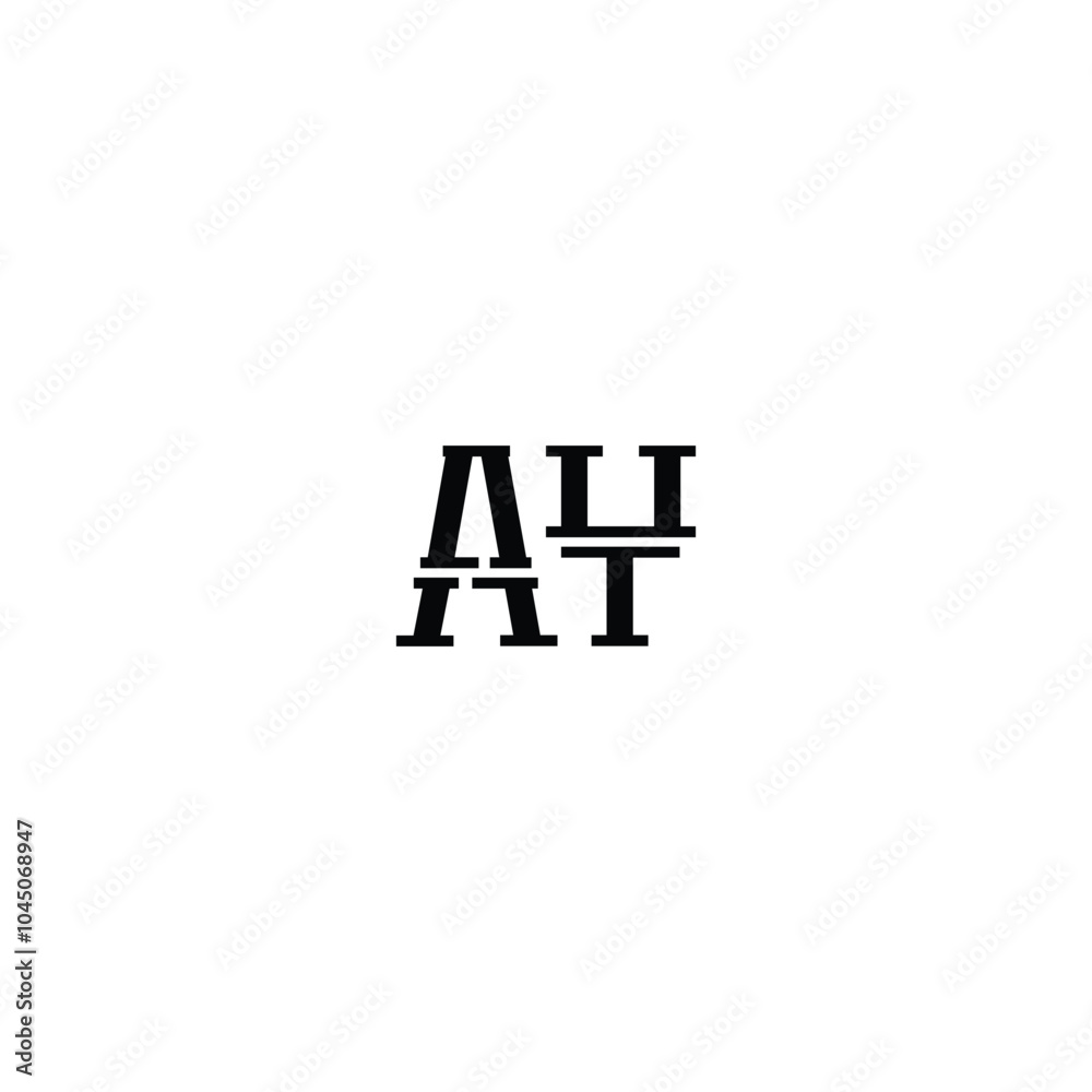 AY monogram logo design letter text name symbol monochrome logotype alphabet character simple logo AY monogram logo design letter text name symbol monochrome logotype alphabet character simple logo