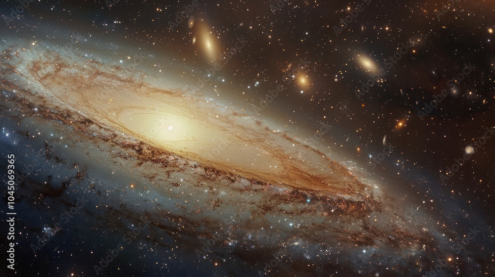 Fototapeta premium Spiral Galaxy in Space