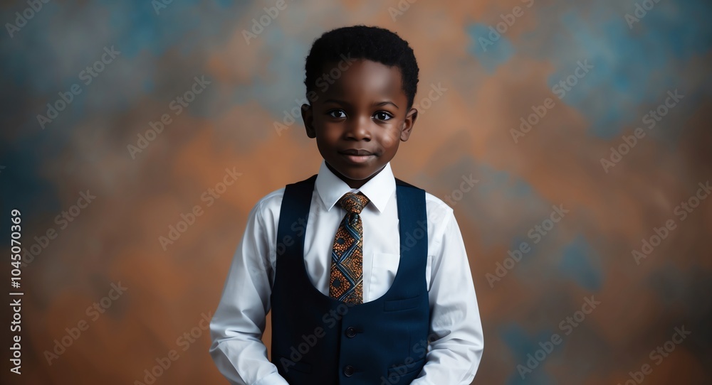 african kid boy office formal bright background wearing fashion portrait african kid boy office formal bright background wearing fashion portrait