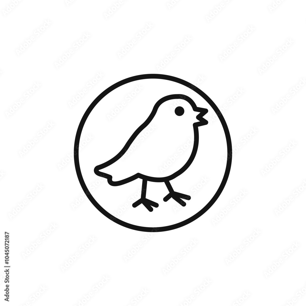 bird icon Isolated flat vector in outline bird icon Isolated flat vector in outline