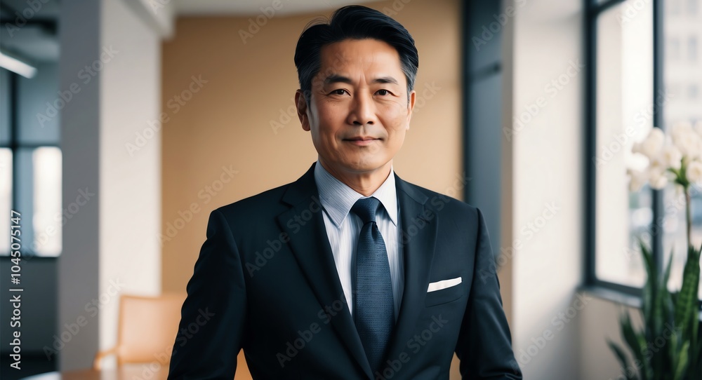 east asian mature guy office formal bright background wearing fashion portrait east asian mature guy office formal bright background wearing fashion portrait