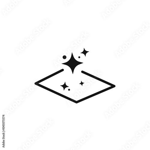 clean surface icon Isolated flat vector in outline