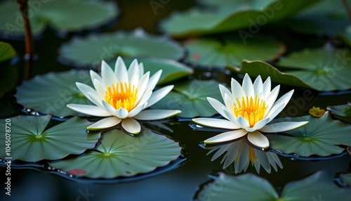  Elegance in nature Lotus flowers in bloom