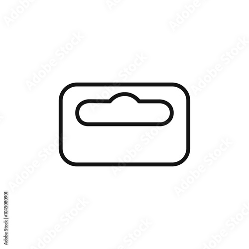Euro hook icon Isolated flat vector in outline
