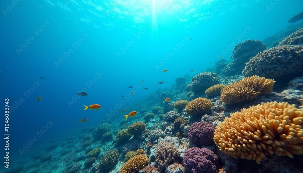 Fototapeta premium Beneath the surface A vibrant underwater world
