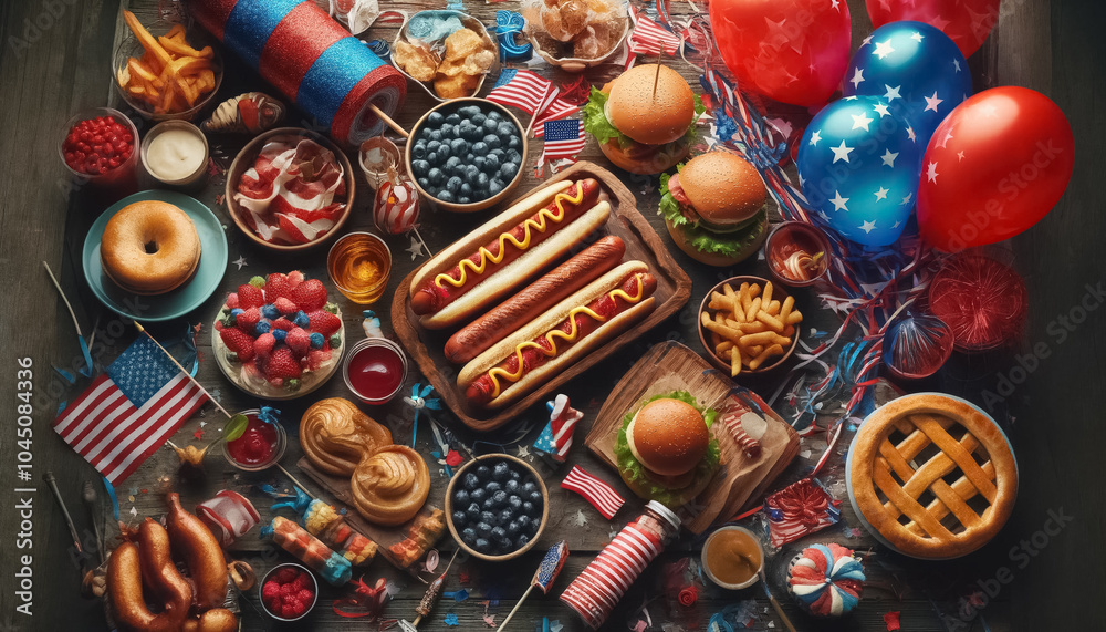 Close-Up Celebration: Detailed July 4th Party Decor and Cuisine Close-Up Celebration: Detailed July 4th Party Decor and Cuisine