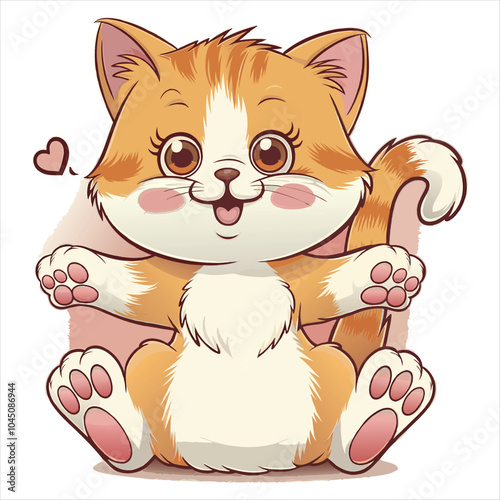 Furry Friends Delightful Cute Cat Graphics