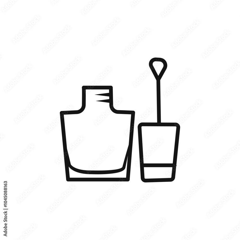 nails polish icon Isolated flat vector in outline nails polish icon Isolated flat vector in outline