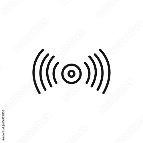 Sensor icon Isolated flat vector in outline