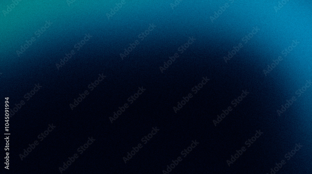 Dark color spot grainy backdrop design. Abstract soft blue black color spots on dark noisy glowing gradient. Color wave shaped. cover, header, banner, poster