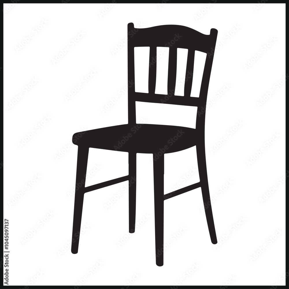 Chair Vector, Icon, Furniture Silhouette Chair Vector, Icon, Furniture Silhouette