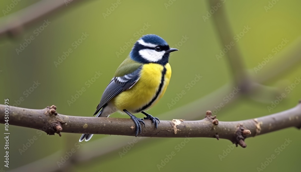 A vibrant bird perched on a branch A vibrant bird perched on a branch