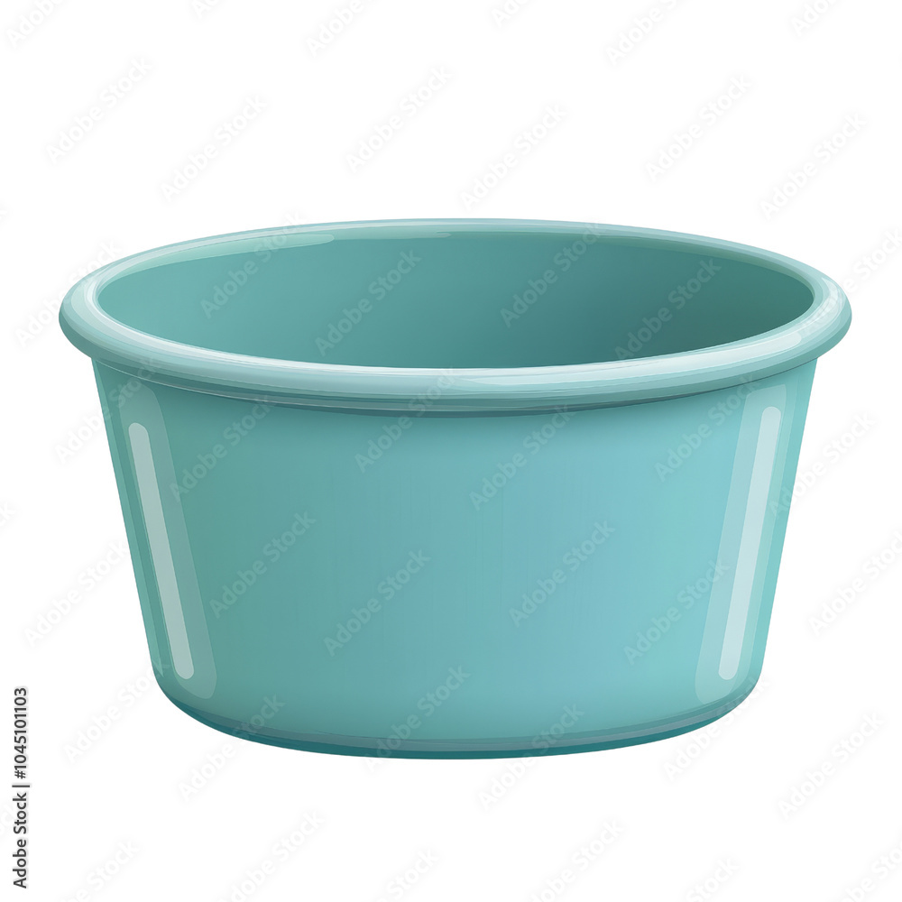 Light blue plastic bowl on a transparent background. Light blue plastic bowl on a transparent background.