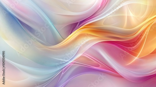 Colorful abstract background with smooth organic shapes in a simple design