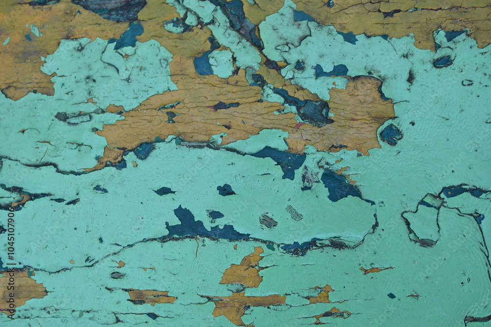 abstract texture of green peeling paint on a wooden surface, background for a banner, green background for a poster, painted texture of a bench, wooden texture of an old tree gray old wood and green
abstract texture of green peeling paint on a wooden surface, background for a banner, green background for a poster, painted texture of a bench, wooden texture of an old tree gray old wood and green
