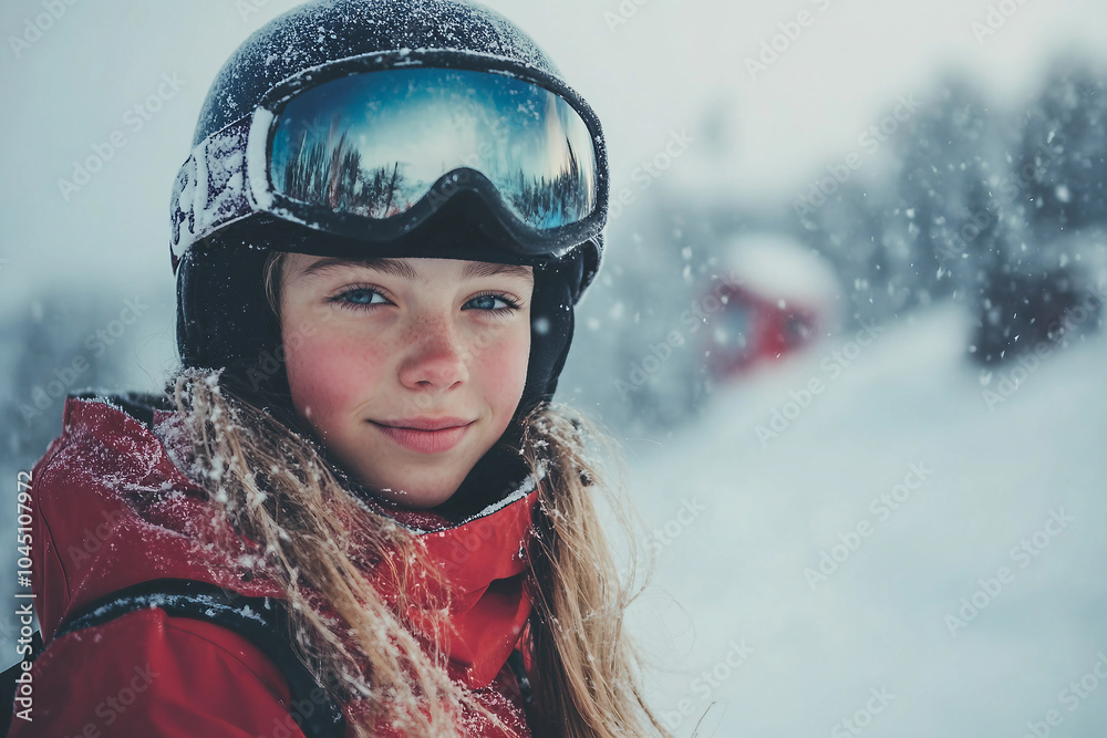 Happy friends family travelers active winter sports resort xmas vacation, Generative AI Happy friends family travelers active winter sports resort xmas vacation, Generative AI