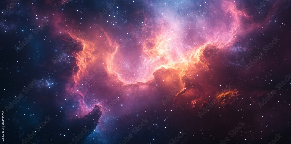 Fototapeta premium Amazing View Photos of Colorful Space Nebulae Generated AI