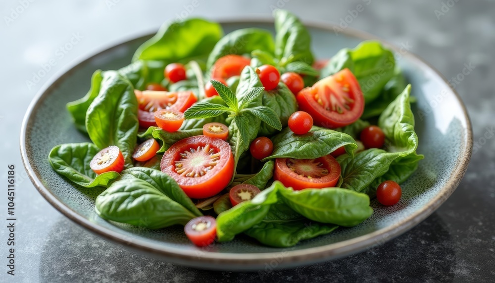 Freshness in a bowl a vibrant salad ready to be savored Freshness in a bowl a vibrant salad ready to be savored
